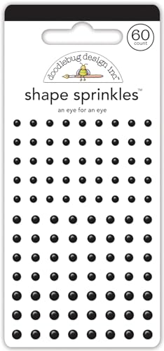 Doodlebug Sprinkles Adhesive Enamel Shapes-An Eye For An Eye von Doodlebug