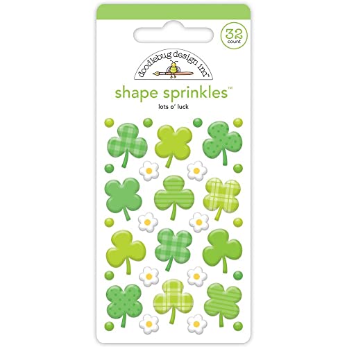 Doodlebug Sprinkles Adhesive Enamel Shapes-Lots O' Luck Doodlebug Sprinkles Adhesive Enamel Shapes-Lots O' Luck von Doodlebug