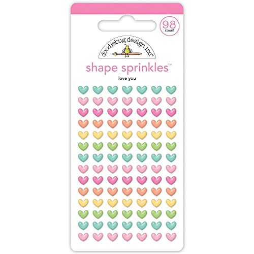 Doodlebug Sprinkles Adhesive Enamel Shapes-Love You Doodlebug Sprinkles Adhesive Enamel Shapes-Love You von Doodlebug