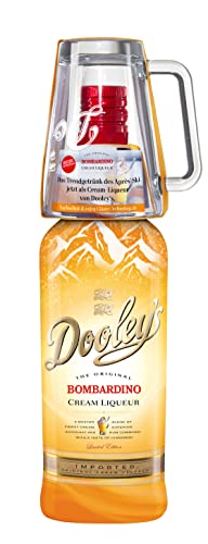 Dooley's | Bombardino Cream Liqueur | 700 ml | 15% Vol. | Winter Edition | Feinste Sahne mit Eierlikör & Premium-Rum | Mit Glas von Dooley's