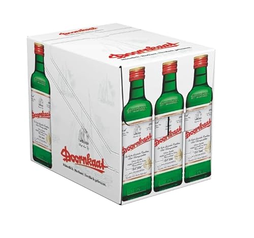 Doornkaat | Feiner Kornbrand | 24 Flaschen a 0,04 Liter | 38% Vol. | Gesamtmenge: 0.96 Liter von Doornkaat