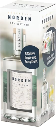 Doornkaat I Norden Sea Salt Gin Geschenkverpackung I Gratis Rezeptheft und Jigger I 3 Botanicals I Wacholder, Hagebutte und Sanddorn I Feine Note von Nordsee-Meersalz I 0,7l I 40% vol. Doornkaat I Norden Sea Salt Gin Geschenkverpackung I Gratis Rezeptheft und Jigger I 3 Botanicals I Wacholder, Hagebutte und Sanddorn I Feine Note von Nordsee-Meersalz I 0,7l I 40% vol. von Doornkaat