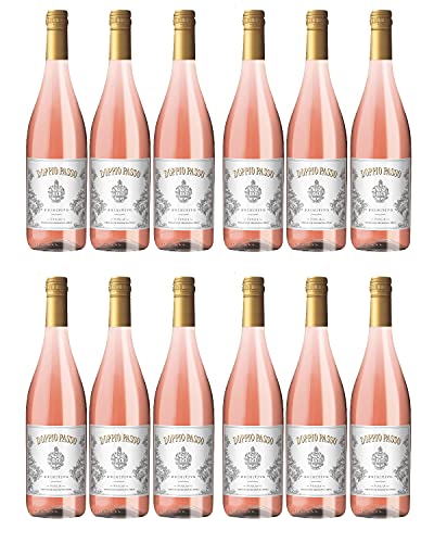 Doppio Passo Primitivo Rosato Puglia Rosewein veganer Wein halbtrocken IGT Italien (12 Flaschen) von Doppio Passo
