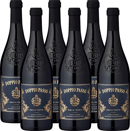 Doppio Passo Primitivo Salento, Rotwein Italien (6 x 0,75l) von Doppio Passo