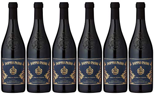 Doppio Passo Primitivo Salento Rotwein veganer Wein trocken IGT Italien (6 Flaschen) von Doppio Passo