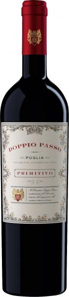 Doppio Passo Puglia Primitivo Rotwein halbtrocken von Doppio Passo