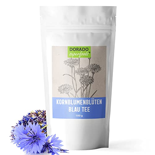 Kornblumenblüten blau ganz | 100 g - für Tee Tinkturen und Deko von Speisen von Dorado Superfoods