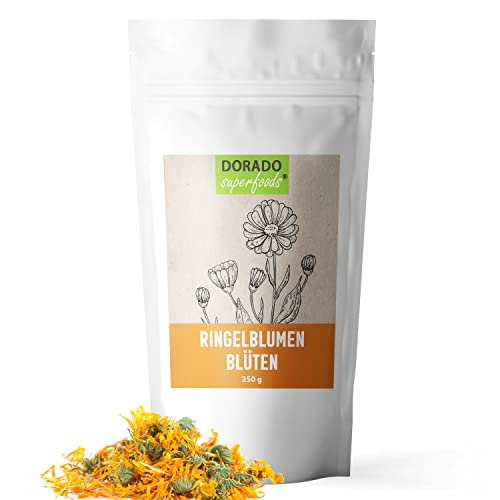 Ringelblumenblüten Tee ganz | 250 g - Calendula officinalis | naturbelassen von Dorado Superfoods