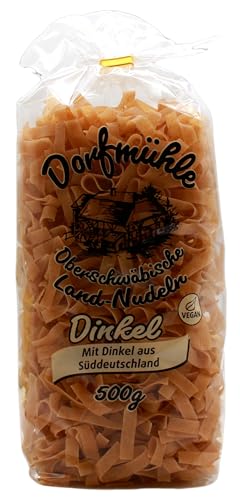 Dorfmühle Oberschwäbische Dinkel Band-Nudeln, 12er Pack (12 x 500g) von Dorfmühle