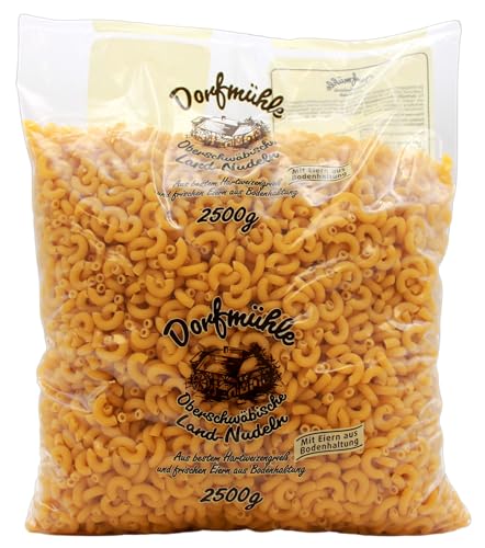 Dorfmühle Oberschwäbische Land-Nudeln Hörnchen, (1 x 2.5 kg) von Dorfmühle