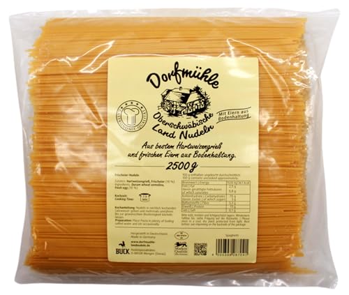 Dorfmühle Oberschwäbische Land Nudeln Spaghetti, 2er Pack (2 x 2.5 kg) von Dorfmühle