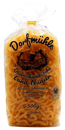 Dorfmühle Oberschwäbische Land-Nudeln Spiralen, 12er Pack (12 x 500g) von Dorfmühle