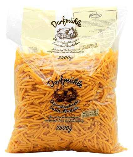 Dorfmühle Oberschwäbische Land-Nudeln kurze Makkaroni, (1 x 2.5 kg) von Dorfmühle