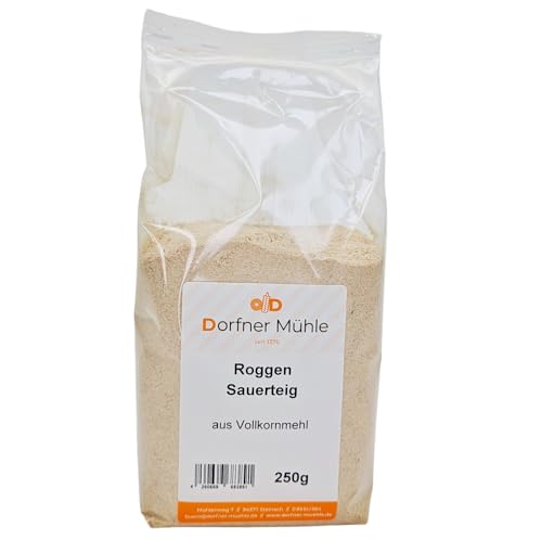 Roggen-Vollkorn-Sauerteig [250g] - Dorfner Mühle - Getrockneter Sauerteig aus Roggenvollkornmehl ohne Zusätze von Dorfner Mühle