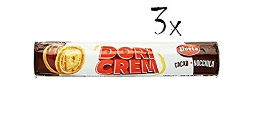3x Doria Kekse Doricream schoko kekse kakao + Haselnüss cookies biscuits snack von Doria