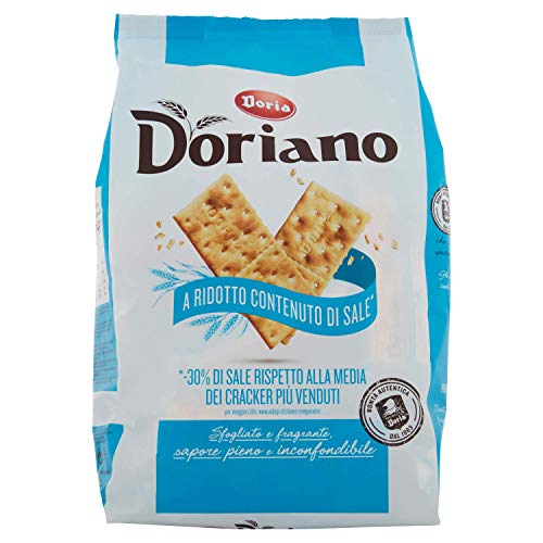Doria Doriano Crackers ohne Salzkörner Salzgebäck gesalzen 700g kekse von Doria
