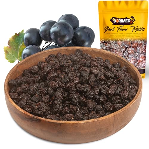 Rosinen schwarz lila 1 kg | Getrocknete Trauben | Kern- und zuckerfrei | ohne Gentechnik hergestellt | Geeignet für Vegetarier und Veganer | Ideal zur Kombination mit Schokolade | Dorimed von DORiMED