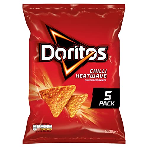 Doritos Chili Heatwave, 5 x 30 g, 5 Stück (1er Pack) von CAROUF