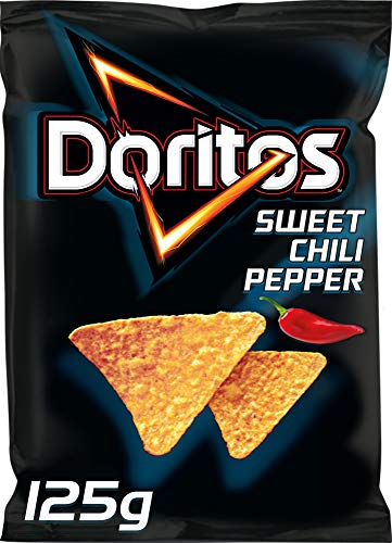 Doritos Sweet Chili Pepper – Tortilla Nachos mit süßem Chili- Geschmack – Herzhafter Snack zum Knabbern aus Mais – 125g von Doritos