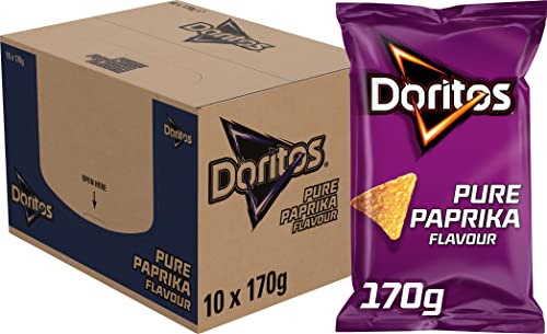 Doritos Tortilla Chips Pure Paprika, Doos 10 stuks x 170 g von Doritos