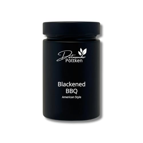 Dortmunder Pöttken - Blackened BBQ - American Style - für Fisch und Fleisch - 150g im schwarz matten Glas von Dortmunder Pöttken