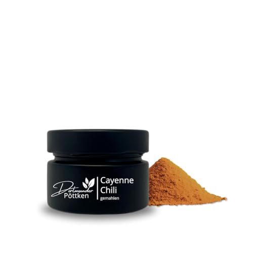 Dortmunder Pöttken - Cayenne Chili Pulver - 35g im schwarz matten Glas Dortmunder Pöttken - Cayenne Chili Pulver - 35g im schwarz matten Glas von Dortmunder Pöttken