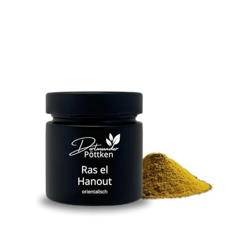 Dortmunder Pöttken - Ras el Hanout - orientalisch - 75g im schwarz matten Glas von Dortmunder Pöttken