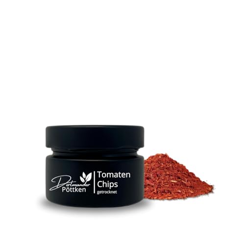 Dortmunder Pöttken - Tomatenchips - 30g im schwarz matten Glas von Dortmunder Pöttken