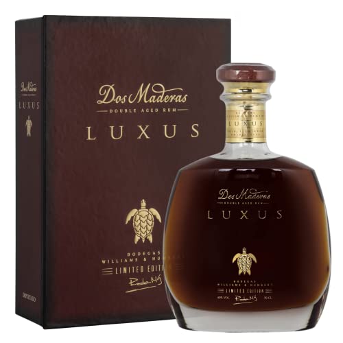 Dos Maderas Luxus|Limitierte Edition | Exklusiver Alterungsprozess, dass Beste aus zwei Welten | 15 Jahre alter im Solera-Criadera Verfahren gereifer Rum | 700ml | 40 % Volume von Dos Maderas