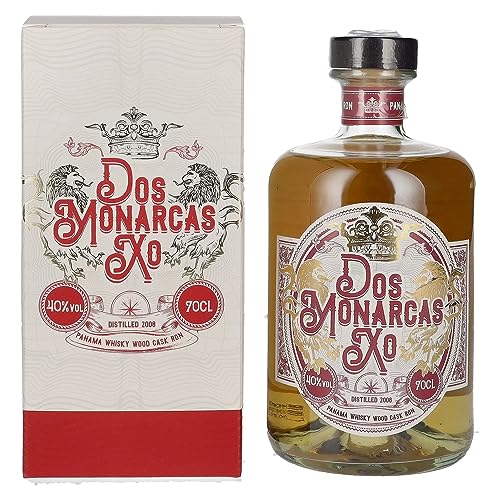 Dos Monarcas XO Panama Whisky Wood Cask Finish Ron 40% Vol. 0,7l in Geschenkbox von Dos Monarcas