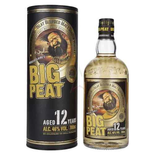 Douglas Laing BIG PEAT 12 Years Old Islay Blended Malt Scotch Whisky in Geschenkbox 46,00% 0,70 lt. von Douglas Laing & Co.