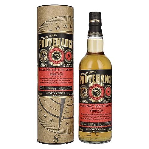 Douglas Laing PROVENANCE Benriach 8 Years Old Single Cask Malt 2014 46% Vol. 0,7l in Geschenkbox von Douglas Laing & Co.