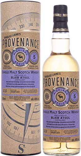 Douglas Laing PROVENANCE Blair Athol 5 Years Old Single Cask Malt 2014 46% Vol. 0,7l in Geschenkbox von Douglas Laing & Co.