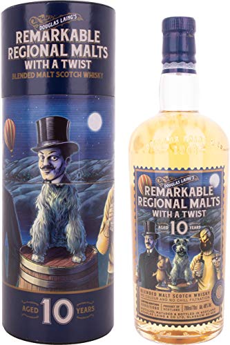 Douglas Laing Remarkable Regional Malts with a Twist 10 Years Old Blended Malt 48% Vol. 0,7 l + GB von Douglas Laing & Co.