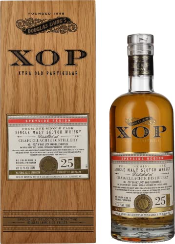 Douglas Laing XOP Craigellachie 25 Years Old Sherry Finished 1995 53,7% Vol. 0,7l in Holzkiste von Douglas Laing & Co.