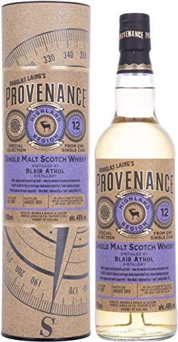 Douglas Laing PROVENANCE Blair Athol 12 Years Old Single Cask Malt 2007 46% Vol. 0,7l in Geschenkbox von Douglas Laing & Co.