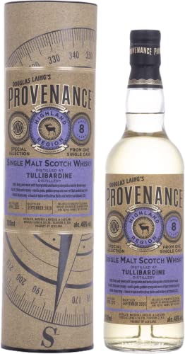 Douglas Laing & Co. PROVENANCE Tullibardine 8 Years Old Single Cask Malt 2012 46%, Volume - 0.7 l in Geschenkbox Whisky von Douglas Laing & Co.