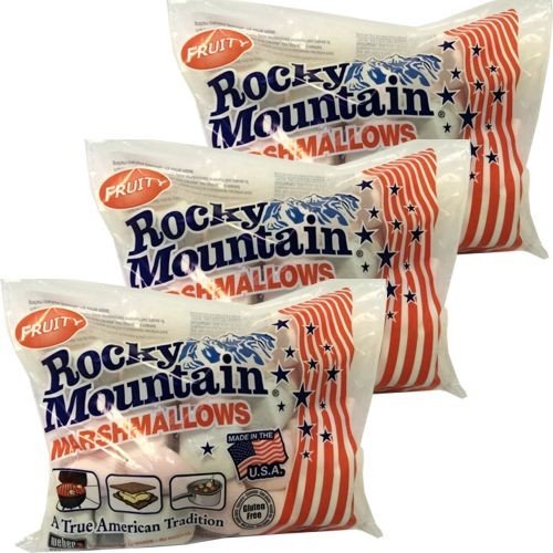 Rocky Mountain Marshmallows Fruity 3 Tüte á 300g (GLUTENFREIER US-Schumzucker) von Doumak Inc.