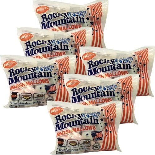 Rocky Mountain Marshmallows Fruity 6 Tüte á 300g (GLUTENFREIER US-Schumzucker) von Doumak Inc.