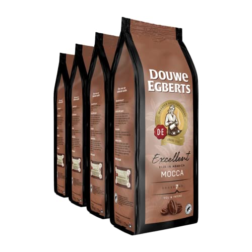 Douwe Egberts Koffiebonen Aroma Variaties Mocca (2 kg, Intensiteit 07/09, Mocca Koffie), 4 x 500 g von Douwe Egberts