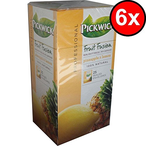 Pickwick Professional Fruit Fusion Teebeutel Pineapple & Lemon 3 x 25 Beutel á 1,5g Vakuumverpackt (aromatisierter Früchtetee mit Ananas & Zitrone) von Douwe Egberts