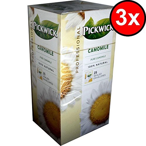 Pickwick Professional Teebeutel Camomile 3 x 25 Beutel á 1,5g Vakuumverpackt (Kamille) von Douwe Egberts