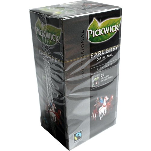Pickwick Professional Teebeutel Earl Grey 25 Beutel á 2g Vakuumverpackt (Schwarztee mit Bergamotte-Aroma) von Douwe Egberts