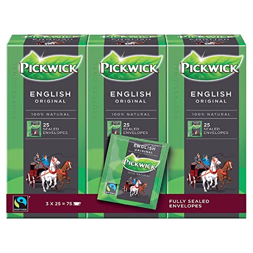 Pickwick Professional Teebeutel English Original 3 x 25 Beutel á 2g Vakuumverpackt (englischer Schwarztee) von Douwe Egberts
