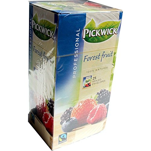 Pickwick Professional Teebeutel Forest Fruit 25 Beutel á 1,5g Vakuumverpackt (aromatisierter schwarzer Tee mit Waldfrucht) von Douwe Egberts