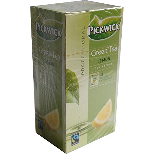 Pickwick Professional Teebeutel Green Tea Lemon 25 Beutel á 2g Vakuumverpackt (grüner Tee mit Zitrone) von Douwe Egberts