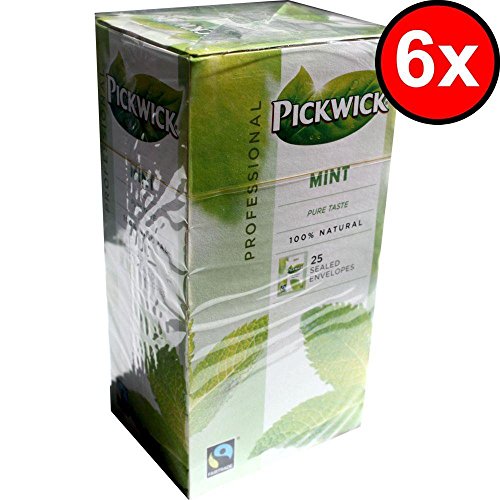 Pickwick Professional Teebeutel Mint 6 x 25 Beutel á 1,5g Vakuumverpackt (Pfefferminztee) von Douwe Egberts