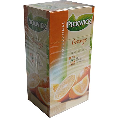 Pickwick Professional Teebeutel Orange 25 Beutel á 1,5g Vakuumverpackt (aromatisierter schwarzer Tee mit Orange) von Douwe Egberts