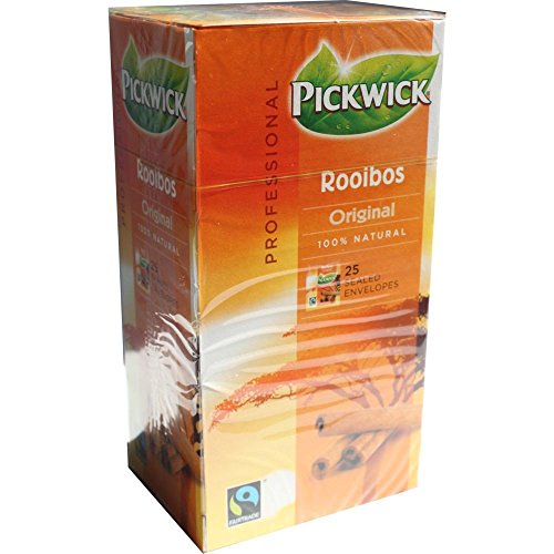 Pickwick Professional Teebeutel Rooibos Original 25 Beutel á 1,5g Vakuumverpackt (Rooibostee mit Zimt, Ingwer & Kardamon) von Douwe Egberts