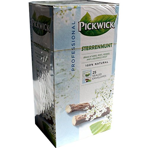 Pickwick Professional Teebeutel Sterrenmunt 25 Beutel á 2g Vakuumverpackt (Süßholz, Anis, Fenchel & Pfefferminze) von Douwe Egberts